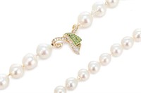 BAROQUE PEARL NECKLACE WITH 14K GOLD CLASP, 120g
