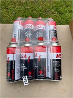 8 cans butane fuel- never used