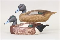 Wragg & Burrell Pair of Hen & Drake Widgeon Duck