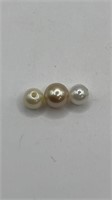 3 Cultured Pearls