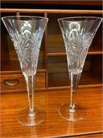 Pair of Waterford Crystal wine glasses