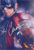 Autograph COA Captain America Photo