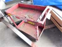 RED METAL SHOP CART