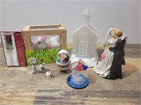 Rabbits, Snow Globe and Trinkets.