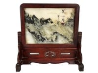 Chinese Marble Scholar Dream Stone Screen