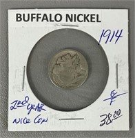 1914 Buffalo Nickel 2nd Year Coin