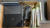 XBOX 360 CONSOLE, 6 GAMES & KINDLE