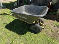 Two-wheel wheelbarrow