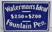 SSP Waterman's Ideal Fountain Pen Sign
