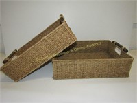 Nesting Seagrass Baskets x2