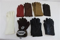 Vintage Ladies Leather & Winter Gloves