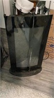 Electric heater, heavy glass front