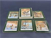 Set of 6 Duck-Themed Coasters in Box