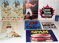 10 Smaller Advertising Tin Signs