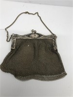 German silver mesh coin purse