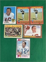 Lot vintage 60s and 70s football cards