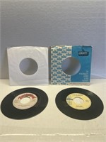 Lot of 4 Vintage 7 Inch Vinyl Records
