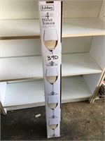 Libbey 4 Piece Wine GlassTower Set 11 Ounces