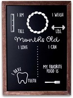 Olive & Emma Baby Monthly Milestone Chalkboard |