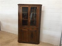 Pine 1-Pc. Corner Cupboard