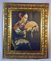 Original Painting Chinese Woman Gorgeous