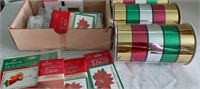 Hallmark Christmas Tags and  Ribbon 24