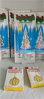 Vintage Icicles and Ornament Hangers 7 packs