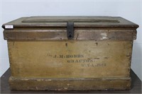 1873 Tool chest J.M Hobbs Grafton W.VA