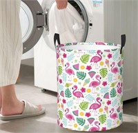 Flamingo Freestanding Laundry Hamper - NEW