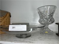 Lititz Bicentennial Glass Vase with Center Bowl