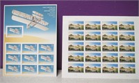 Wright Brothers Sheet & New Mexico Forever Stamps