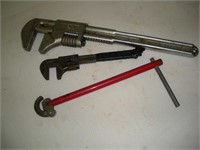 2 Monkey Wrenchs 1 Faucet Wrench