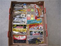Box of Assorted Rubber Fishing Worms