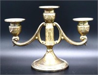 Vintage weighted sterling candelabra