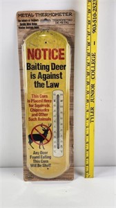 New Metal Thermometer "Notice..."