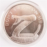 Coin 1 Ounce .999 Silver Round Snake