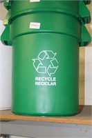 1ea. Recycling Receptacle/Container, Plastic