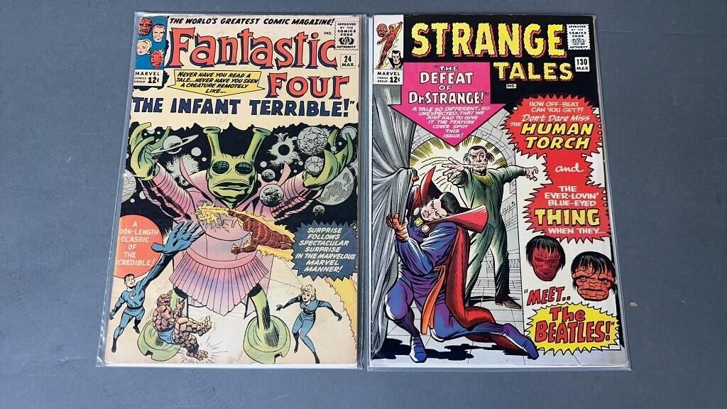 2pc Key Marvel Comic Books w/ Fantastic Four