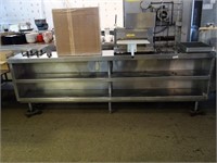 Stainless Steel Plate Station with Over Shelf