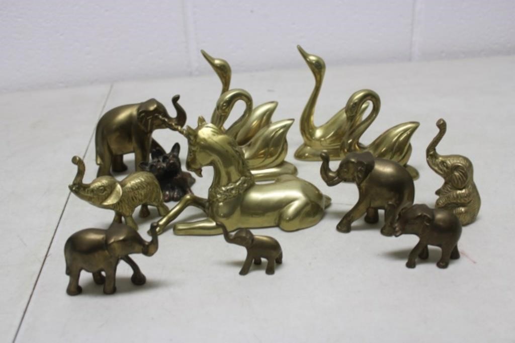 Collection of Brass Animals