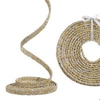 RAZ Imports 15' X 0.5" GOLD BEADED GARLAND