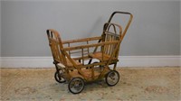 Bamboo structure baby carriage