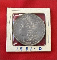 1881O MORGAN SILVER DOLLAR