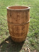 Nueskes Wooden Barrel Store Display