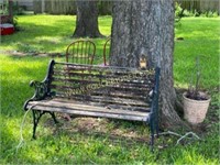 Cast Iron wood bench