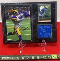 St Louis Rams Az Zahir #81 signed plaque