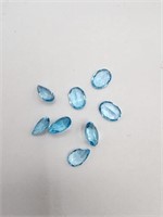 10 ctw Swiss blue topaz gemstones loose