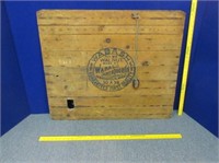 antique wooden crate top "wabash screen"
