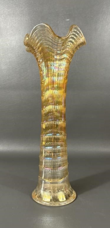 Imperial Marigold Ripple Swung Vase