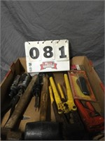 Die grinders, bolt cutters, pipe wrench, etc